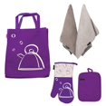 thumbnail image 1 of Set de Accesorios Crown Baccara Potsi Morado 5 piezas, 1 of 4