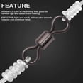 thumbnail image 3 of Rolling Barrel Fishing Swivel Black Nickle Fishing Hook Line Connector Fishing Tackle Accessories 30LB to 335LB, 3 of 7