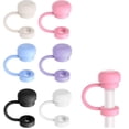 thumbnail image 6 of Silicone Straw Covers Caps, Reusable Straw Tips Protector for Tumblers Water Bottles, Long Lasting Dustproof Straw Topper, 4 Pack, 6 of 6
