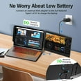 thumbnail image 3 of FORKA Portable Laptop Screen Extender - 14" Triple IPS FHD 1080P Monitor, HDMI/USB-A/Type-C, Compatible with Windows & Mac for Travel, Gaming, Work (Max Length: 15.74"), 3 of 6