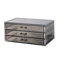 thumbnail image 2 of kowaku Desk Organizer with Drawers, Multiuse Storage Drawers Case Drawer Storage Container Pen Holder Organizer with Sliding Drawers Three Layer, 2 of 9