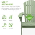 thumbnail image 2 of Best Choice Products Folding Adirondack Chair Outdoor, Wooden Accent Lounge Furniture w/ 350lb Capacity - Sage Green, 2 of 7