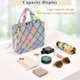 thumbnail image 5 of FORMRS Womens Corduroy Tote Bag Crossbody Shoulder Handbag with Pocket, Orange Art Pattern, 5 of 7