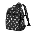 thumbnail image 2 of Dog Paw Print and Bones Cute School Backpack Bag for School with Padded Back and Adjustable Shoulder Straps 15.25"x11.5"x5.25", 2 of 5