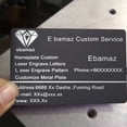 thumbnail image 5 of Aluminium Blank Name Cards for Laser Engraved Custom Visiting Business Cards 86x54x0.4mm Black, 5 of 7