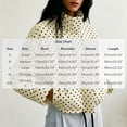 thumbnail image 3 of Yutgune Women's Cropped Polka Dots Jacket Zip up with Pockets Stand Collar Bomber Jacket Fall Workout Outerwear, 3 of 8