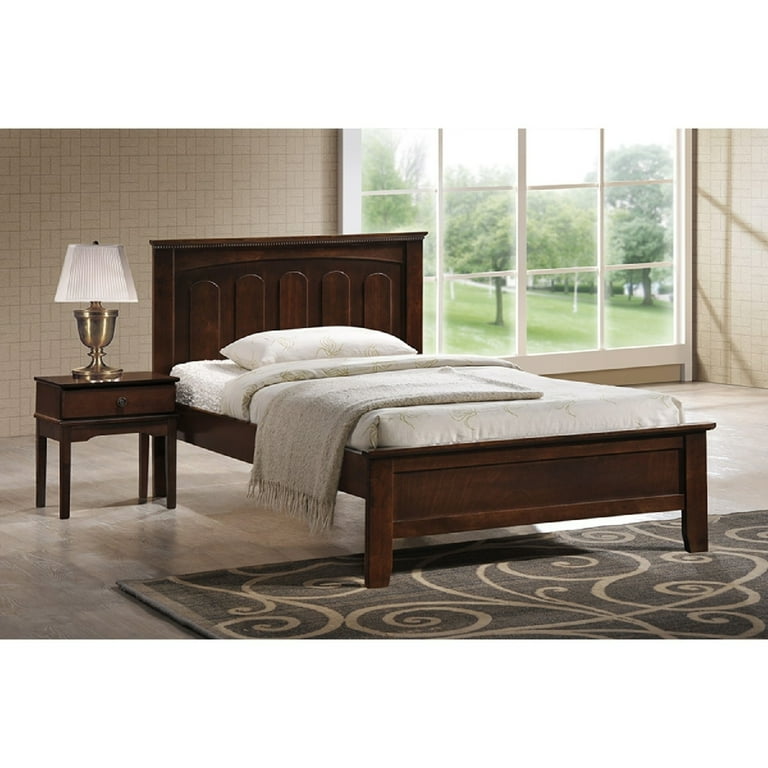 Baxton Studio Spuma Cappuccino Wood Contemporary Full-Size Bed Baxton Studio Spuma Cappuccino Wood Contemporary Full-Size Bed