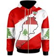 thumbnail image 3 of Sudadera con capucha vintage para hombre, con estampado de bandera del Líbano, moda urbana, manga larga, holgada, de gran tamaño, ropa Y2k, sudaderas con cremallera, 3 of 5