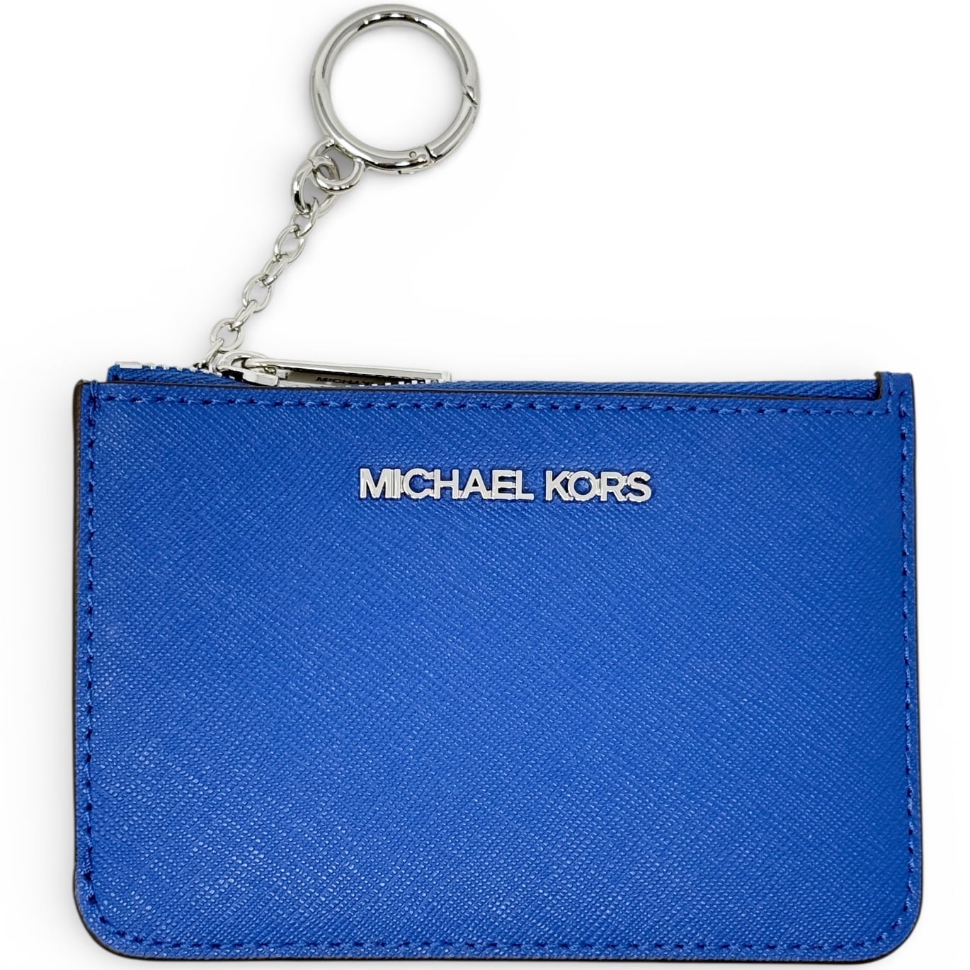 Michael Kors Women’s Jet Set Travel Small Top Zip Coin Pouch with ID (Blue)