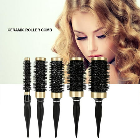 Yosoo Salon Styling Tool,Ceramic Comb Professional Salon Styling Tool Curly Hair Brush Roller Comb,Curly Hair Brush,Salon Styling