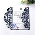 thumbnail image 1 of Tarjetas de invitación de boda con corte láser, tarjetas de felicitación de cumpleaños con sobre de cinta imprimible, blancas, marfil y Beige, baratas, piezas, 100, 1 of 4