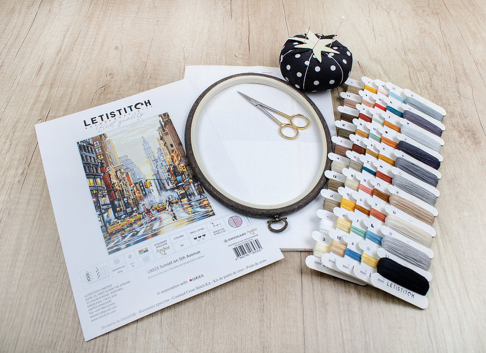 Letistitch Sunset on 5th Avenue Counted Cross-Stitch Kit
