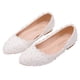 thumbnail image 1 of 1 par de zapatos informales de encaje con perlas para mujer, zapatos antideslizantes de suela plana, calzado para mujer, 1 of 5