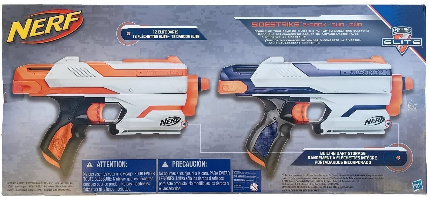 【貴重】NERF サイドストライク　2-PACK Nerf N-Strike Elite Sidestrike Blaster 2-Pack Nerf Guns with