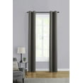 thumbnail image 6 of Mainstays Room Darkening Grommet Curtain Panel Pair, Set of 2, Gray, 30"W x 84"L, 6 of 6
