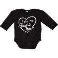 thumbnail image 3 of Inktastic I Love My Aunt and Uncle in White Chalk Heart Boys or Girls Long Sleeve Baby Bodysuit, 3 of 5