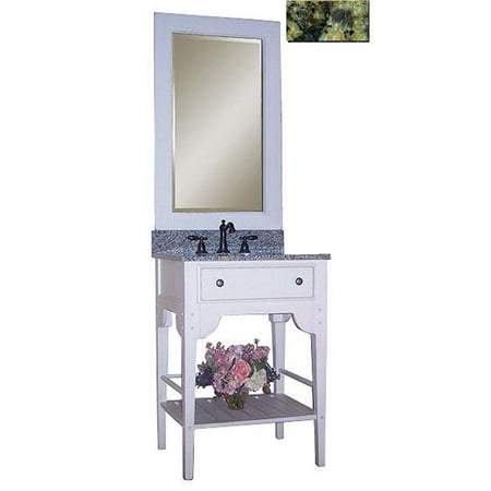 - Dover 24 in. Vanity with Cottage White Sherwin Williams Finish and Green Granite Top