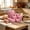 Hot Pink, variant on 7Pcs Assorted Artificial Brushed Pumpkins Rustic Decorative Foam Pumpkins for Fall Halloween Harvest Wedding Baby Shower Tabletop Centerpiece Mantel Kitchen Decoration