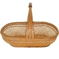thumbnail image 1 of HSHDLDF Rattan Flower Basket Handmade Wicker Basket with Handle Wicker Picnic Basket Woven Fruits Vegetable Storage Basket Storage Basket for Home Wedding Decor (3), 1 of 5