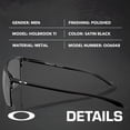 thumbnail image 2 of Oakley OO6048 Holbrook TI Square Shaped Polarized Sunglasses for Men - Includes Official Eyewear Kit - Satin Black Frame with Prizm Black Lens, 2 of 6