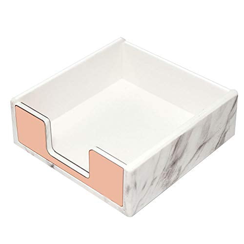 Multibey Sticky Notes Pad Holder Memo Dispensers Rose Gold With Marble White Texture Desk Supplies Organizer Accessories Rose Gold Walmart Com Walmart Com