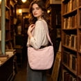 thumbnail image 4 of Bolsa cruzada de nailon impermeable de gran capacidad, bolso de hombro ligero para mujer, con correa ajustable, múltiples compartimentos, ideal para estudiantes y viajeros., 4 of 7