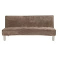 thumbnail image 1 of Solid Sofa Bed Cover Folding Armless Elastic Fabric Futon All-inclusive Cover, 1 of 9