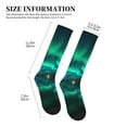 thumbnail image 2 of Lsque Northern Lights Pattern Sport Compression Socks for Men & Women 15-20 mmHg Knee High Nurse Pregnant Running Medical and Travel Athletic, 2 of 6