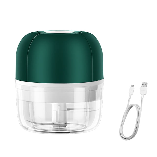 Mini picadora de ajo, 45 W, USB, prensa de ajo, recargable, molinillo eléctrico de verduras, verde, 100 ml kenally HA003344-01