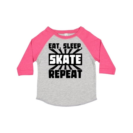 

Inktastic Eat Sleep Skate Repeat Gift Toddler Boy or Toddler Girl T-Shirt