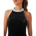 thumbnail image 3 of Adrianna Papell Women's Embellished Velvet Dress Black B4HP $199 (Regular,4), 3 of 3