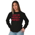 thumbnail image 5 of Love Pixel Perfect Valentines Day Women's Long Sleeve T Shirt Brisco Brands S, 5 of 6