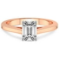 thumbnail image 4 of IGI Certified 3 Carat Emerald Shape Lab Grown Diamond Engagement Ring | 14K Rose Gold | Siran Secret Halo Lab Diamond Ring | FG-VS1-VS2 Quality Friendly Diamonds, 4 of 6