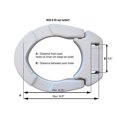 NOVA Medical Products 8345 Toilet Seat Riser, Hinged, Standard