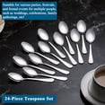 thumbnail image 4 of ReaNea Demitasse Espresso Spoons Set of 24 , Stainless Steel 5.5" Mini Spoons Set for Coffee, Dessert, Ice Cream, Metal Cutlery for Home, Kitchen, Restaurant Cafe, Party, Wedding, 4 of 7