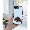 thumbnail image 5 of WIRESTER Shockproof Soft Rubber Cover Case for Apple iPhone 16e 6.1" 2025, Rottweiler Dog Lying Down Looking Up On Light Blue Background, 5 of 5