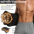 thumbnail image 4 of COMFREE Sauna Waist Trimmer Belt Men Workout Waist Trainer Sweat AB Belt with Adjustable Double Straps, 4 of 6