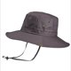 thumbnail image 1 of Sombrero de pescador de primavera y verano para hombre, de color liso, de ala ancha, plegable, para pesca, montañismo y exteriores, 1 of 6