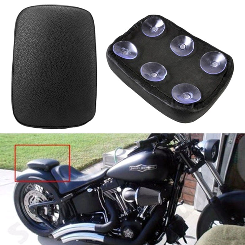 Motorcycle Suction Cup Seat Size 8-Blue Motorcycle Suction Cup Rear Passenger Pad Seat for Bobber Chopper 