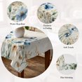 thumbnail image 5 of Blue Flowers Rustic Table Cloth Waterproof Tablecloths, Spring Vintage Botanical Floral Beige Tablecloth Dining Table Cover for Kitchen Party Tabletop Outdoor, Rectangle Tablecloth 60x84 Inch, 5 of 9