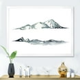 thumbnail image 3 of Designart 'Minimalistic Dark Blue Mountains Landscape' Modern Framed Art Print, 3 of 4