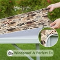 thumbnail image 6 of Pug and Footprint Square Fitted Tablecloth with Elastic Edge,Square Table Cover,Washable Elastic Table Cover for Home Kitchen Party Decor 36"x36", 6 of 6