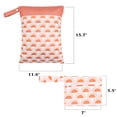 thumbnail image 2 of 2 pcs/set Wet Dry Bags for Baby Cloth Diapers - Reusable, Washable for Stroller, Diapers, Travel Bags, Gym Bag, 2 of 7