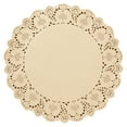 thumbnail image 6 of Juvale Paper Placemats - 12-Inch Round, Brown, 250 Count - Disposable Placemats & Lace Doilies - Paper Chargers for Dinner Plates - Tea Party Decorations & Wedding Table Decor, 6 of 8