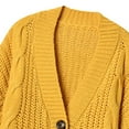 thumbnail image 6 of Women's Casual Long Sleeve Button Up Knit Cardigan Sweater Soft Knit Sweater Cardigan Loose Sweaters for Women over Size Sweaters Women Work Clothes for Women Womens Tan Cardigan Light Sweater Open, 6 of 6