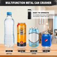 thumbnail image 5 of 16 oz Metal Can Crusher, Heavy-Duty Wall-Mounted Smasher for Aluminum Seltzer, Soda, Beer Cans and Bottles for Recycling, Gadgets for Home (Black), 5 of 5
