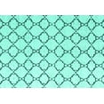 thumbnail image 1 of Ahgly Company Machine Washable Indoor Rectangle Trellis Turquoise Blue Contemporary Area Rugs, 5' x 8', 1 of 4