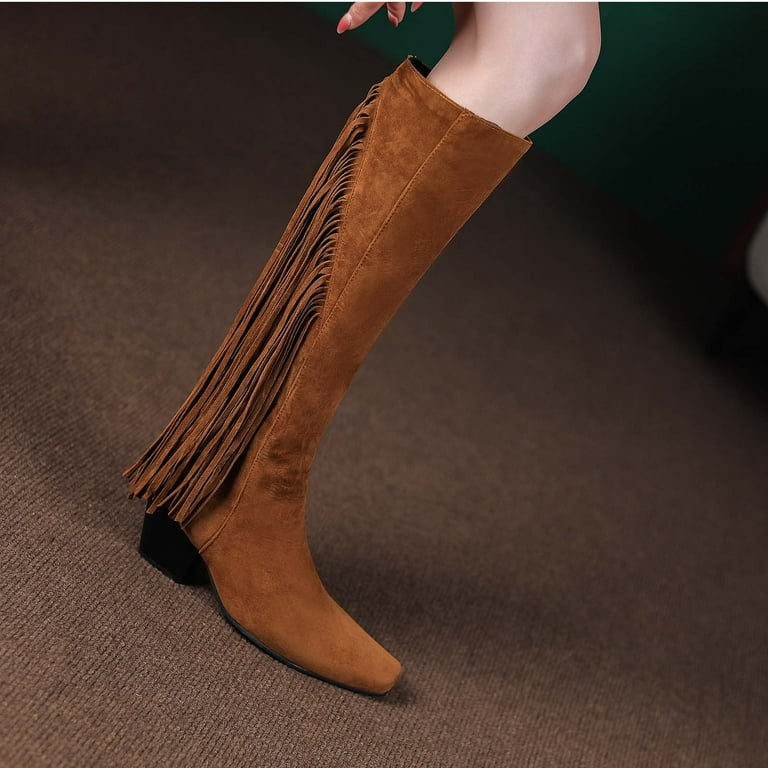 Walmart fringe boots top