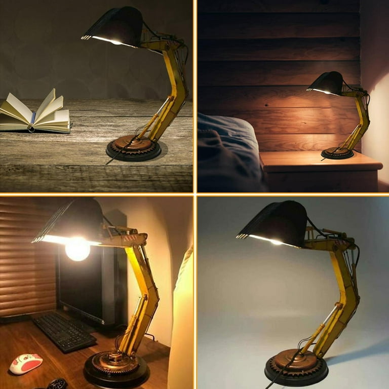 Creative Digger Desk Lamp Excavator Night Light for Children Table Bedside Lamp