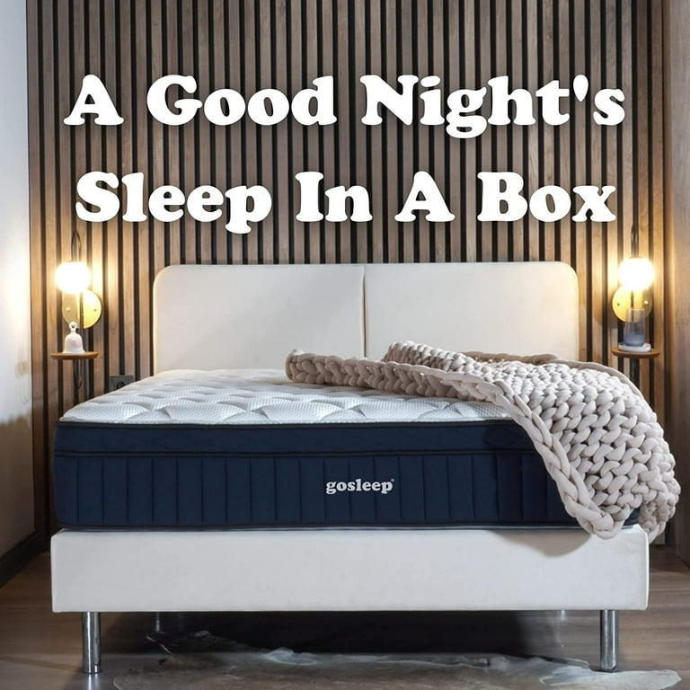 BRN Go Sleep Collection Tranquility Memory Foam Hybrid Mattress with Cover 12